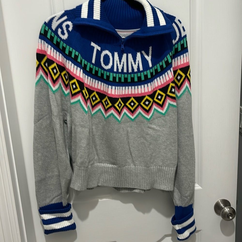 Tommy Hilfiger Nordic style sweater xl grey new without tag